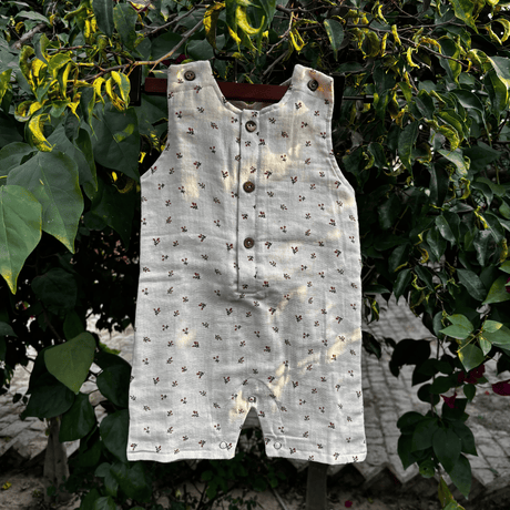 Zoey romper Earthy Bloom Muslin Romper/Jumpsuit/Onesie