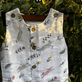 Zoey romper Forest Hop Muslin Romper/Jumpsuit/Onesie