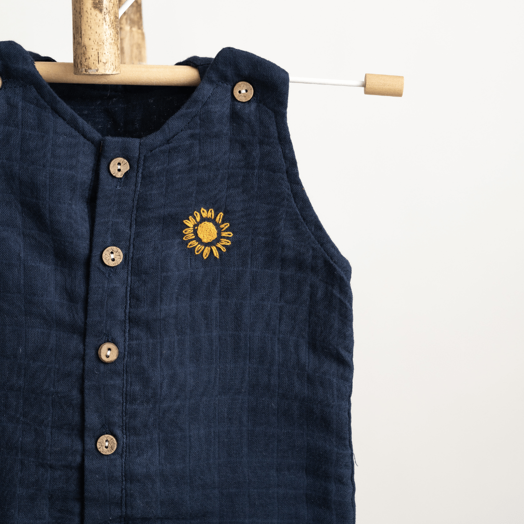Zoey romper Here Comes The Sun Double Layer Muslin Romper/Jumpsuit/Playsuit