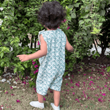 Zoey romper Palm Breeze - Double Layer Muslin Romper