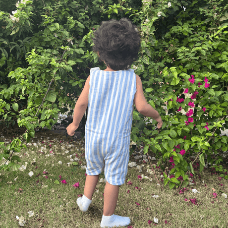 Zoey romper Sky Pie - Double Layer Muslin Romper