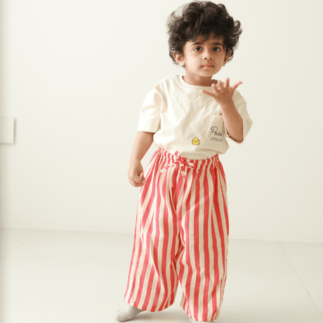 Zoey romper Zoey Everyday Pants - Candy Stripes (Muslin Cotton)
