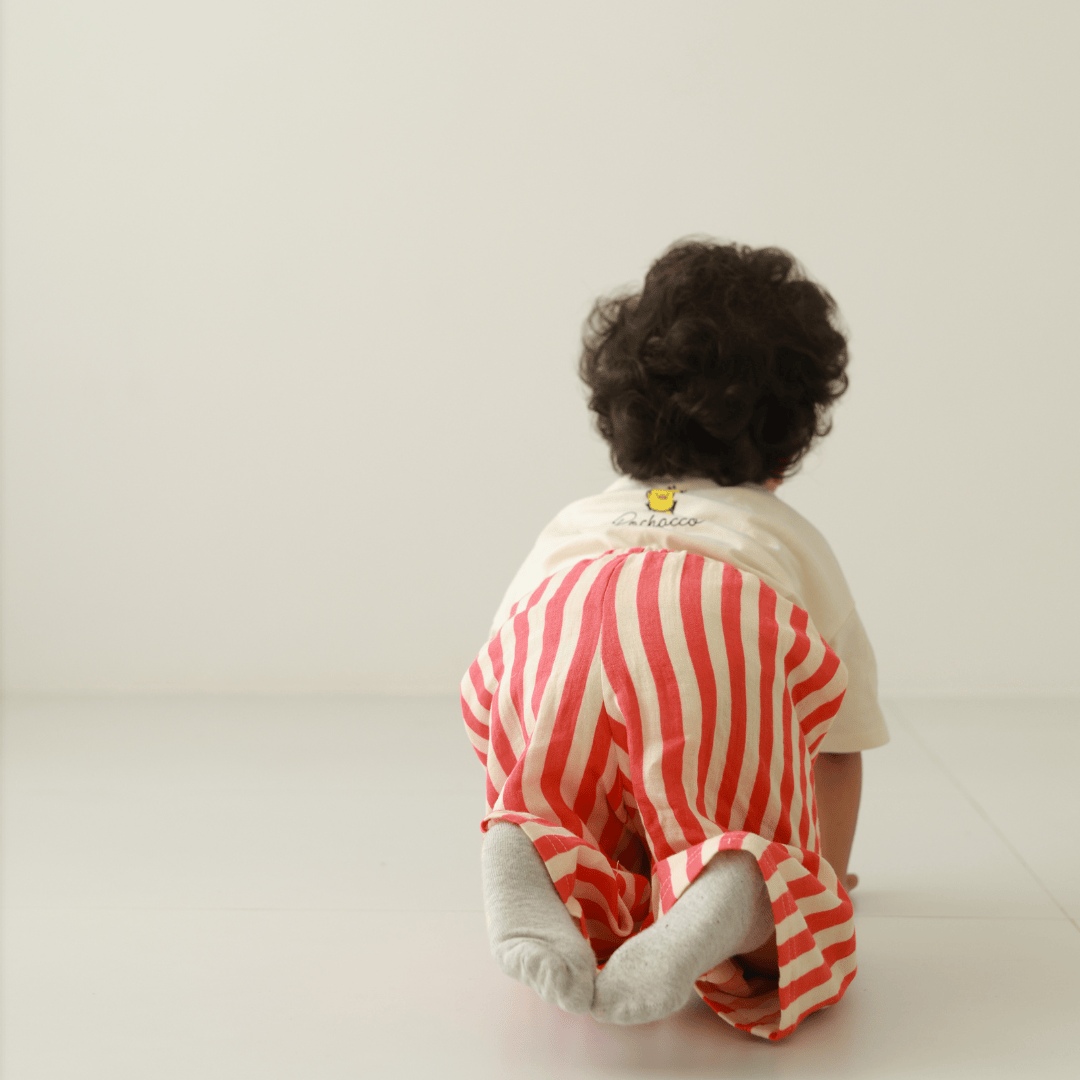 Zoey romper Zoey Everyday Pants - Candy Stripes (Muslin Cotton)
