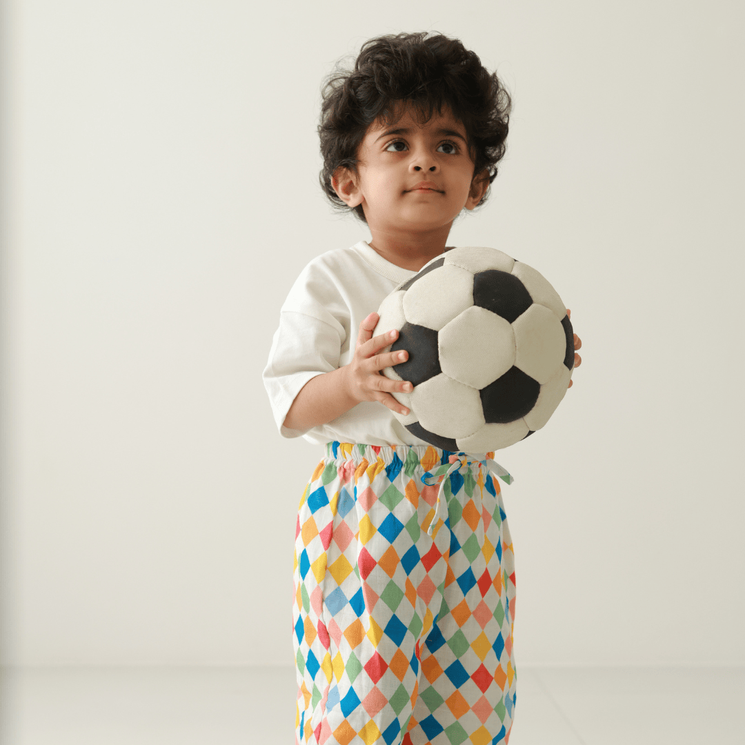 Zoey romper Zoey Everyday Pants - Carnival Confetti (Muslin Cotton)