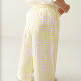 Zoey romper Zoey Everyday Pants - Lemonade Checks (Muslin Cotton)