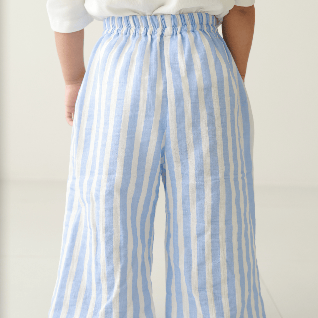 Zoey romper Zoey Everyday Pants - Sky Pie (Muslin Cotton)