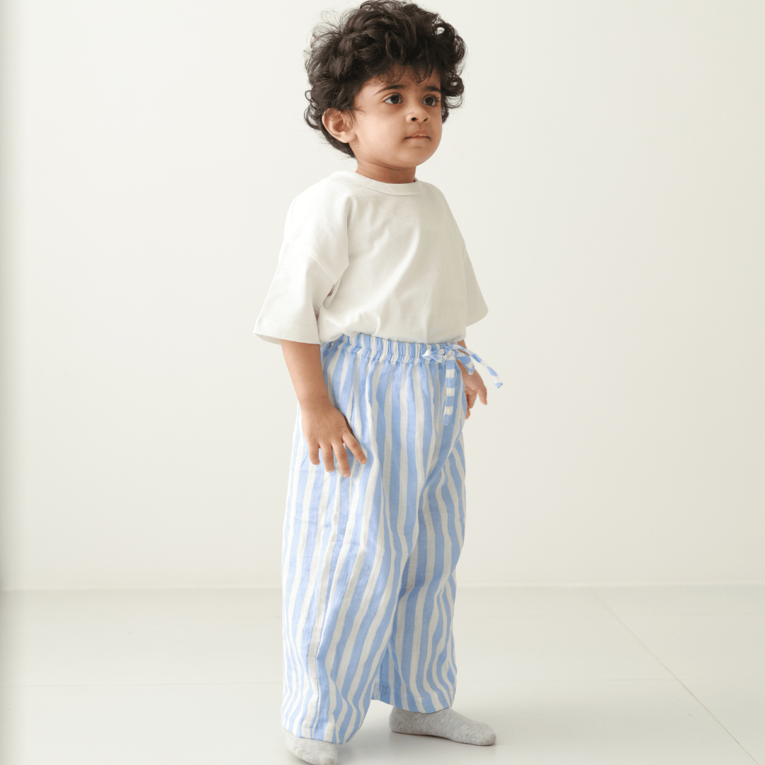 Zoey romper Zoey Everyday Pants - Sky Pie (Muslin Cotton)