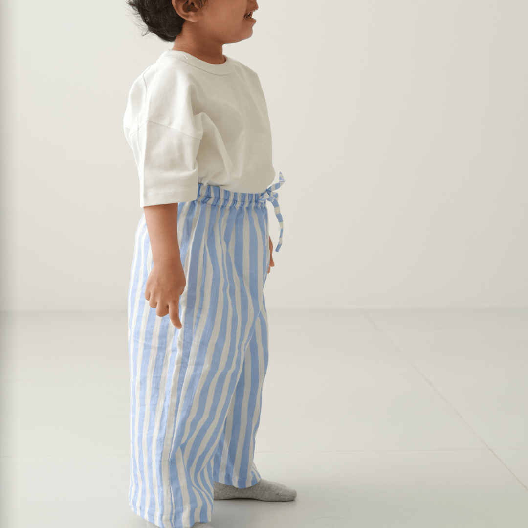 Zoey romper Zoey Everyday Pants - Sky Pie (Muslin Cotton)