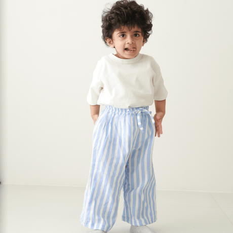 Zoey romper Zoey Everyday Pants - Sky Pie (Muslin Cotton)