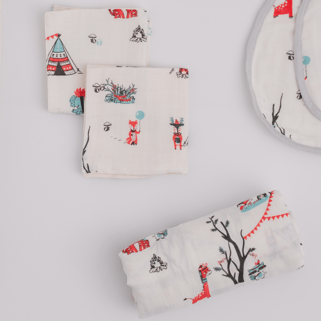 Zoey save on combos Bohemian Muslin Essential Combo + Custom Bunny Bag