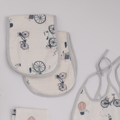 Zoey save on combos Riders Club Muslin Essential Combo + Custom Bunny Bag