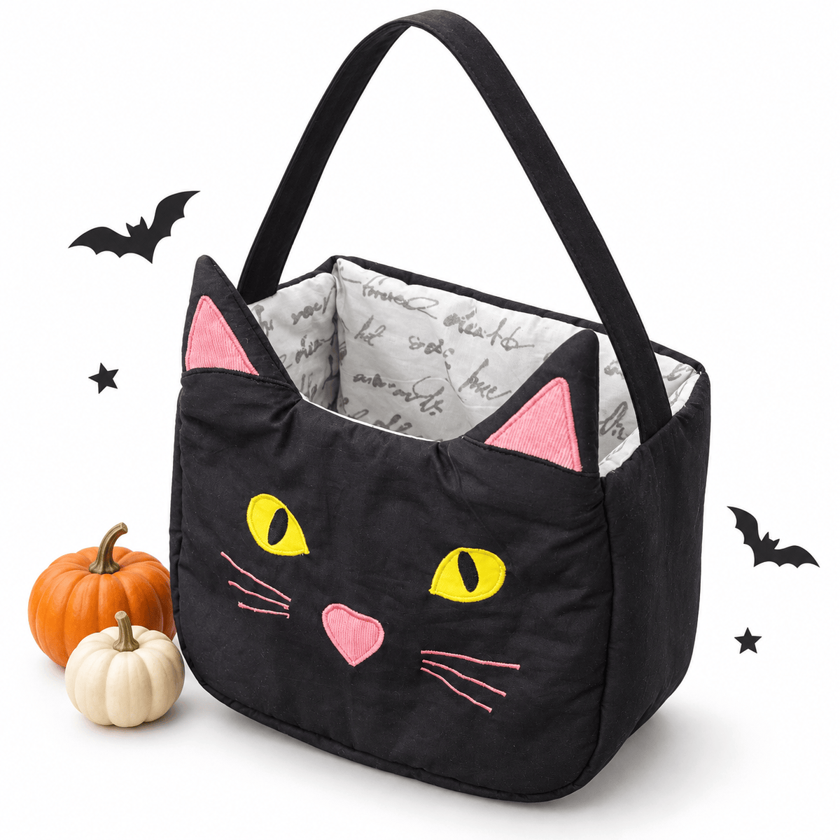 Zoey storage bin Black Cat Trick-or-Treat Basket