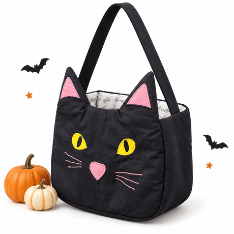 Zoey storage bin Black Cat Trick-or-Treat Basket