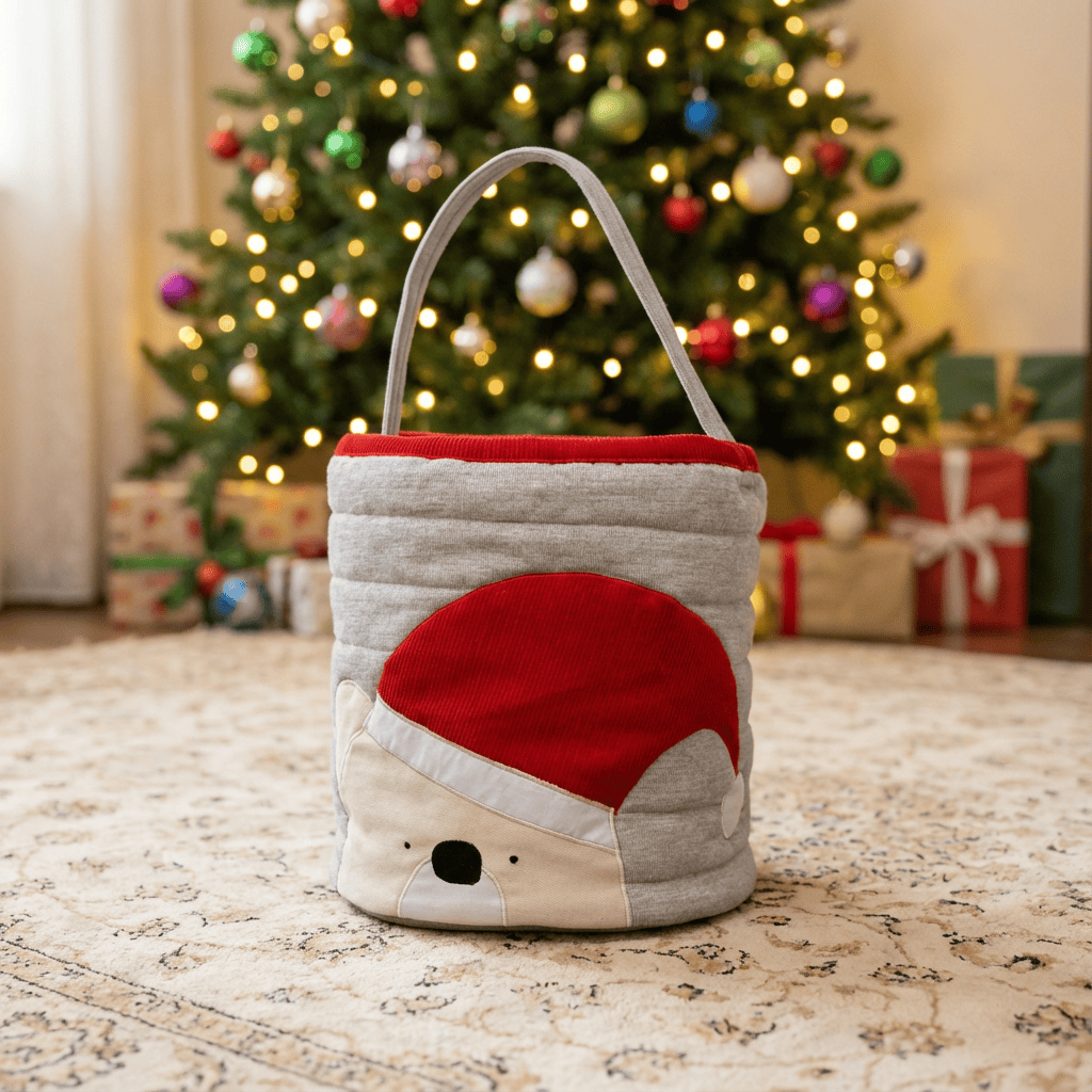 Zoey storage bin Christmas Cozy Bear Basket