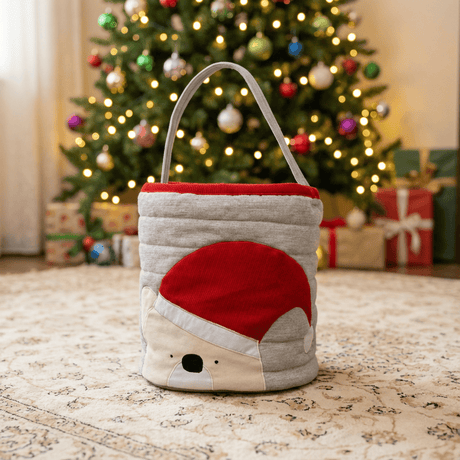 Zoey storage bin Christmas Cozy Bear Basket