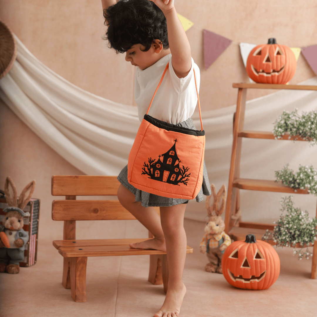 Zoey storage bin Halloween Haunted House Basket
