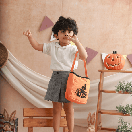 Zoey storage bin Halloween Haunted House Basket