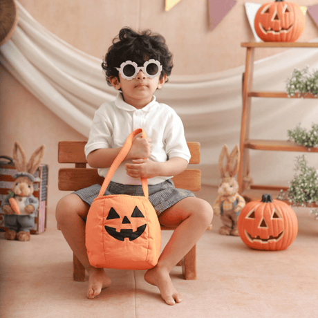Zoey storage bin Pumpkin Candy Basket