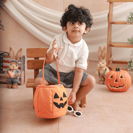 Zoey storage bin Pumpkin Candy Basket