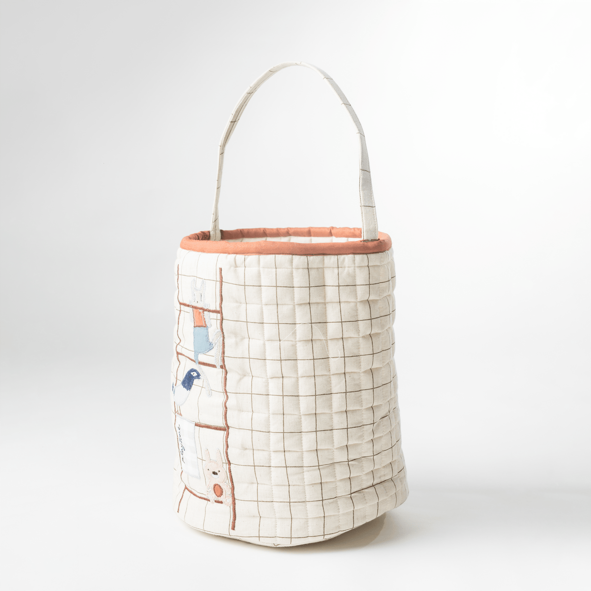 Zoey storage bin The Ladder Storage Basket (Handcrafted Patchwork)