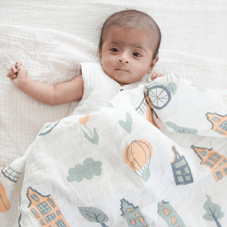 Zoey Swaddle Amsterdam Life Premium Muslin Swaddle
