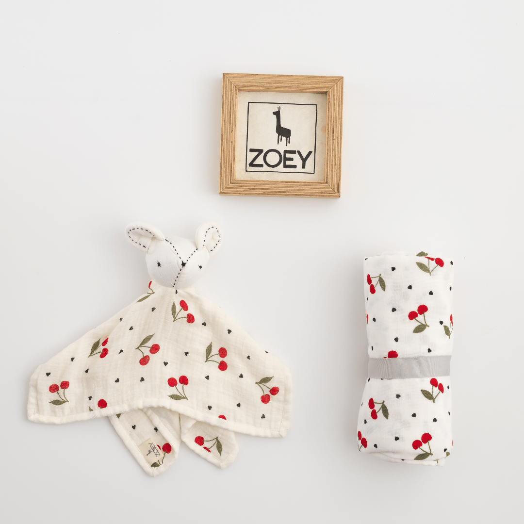 Zoey Swaddle Blushberry Organic Swaddle