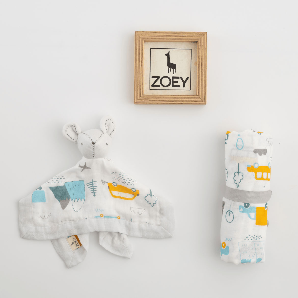 Zoey Swaddle Little Camper Organic Swaddle