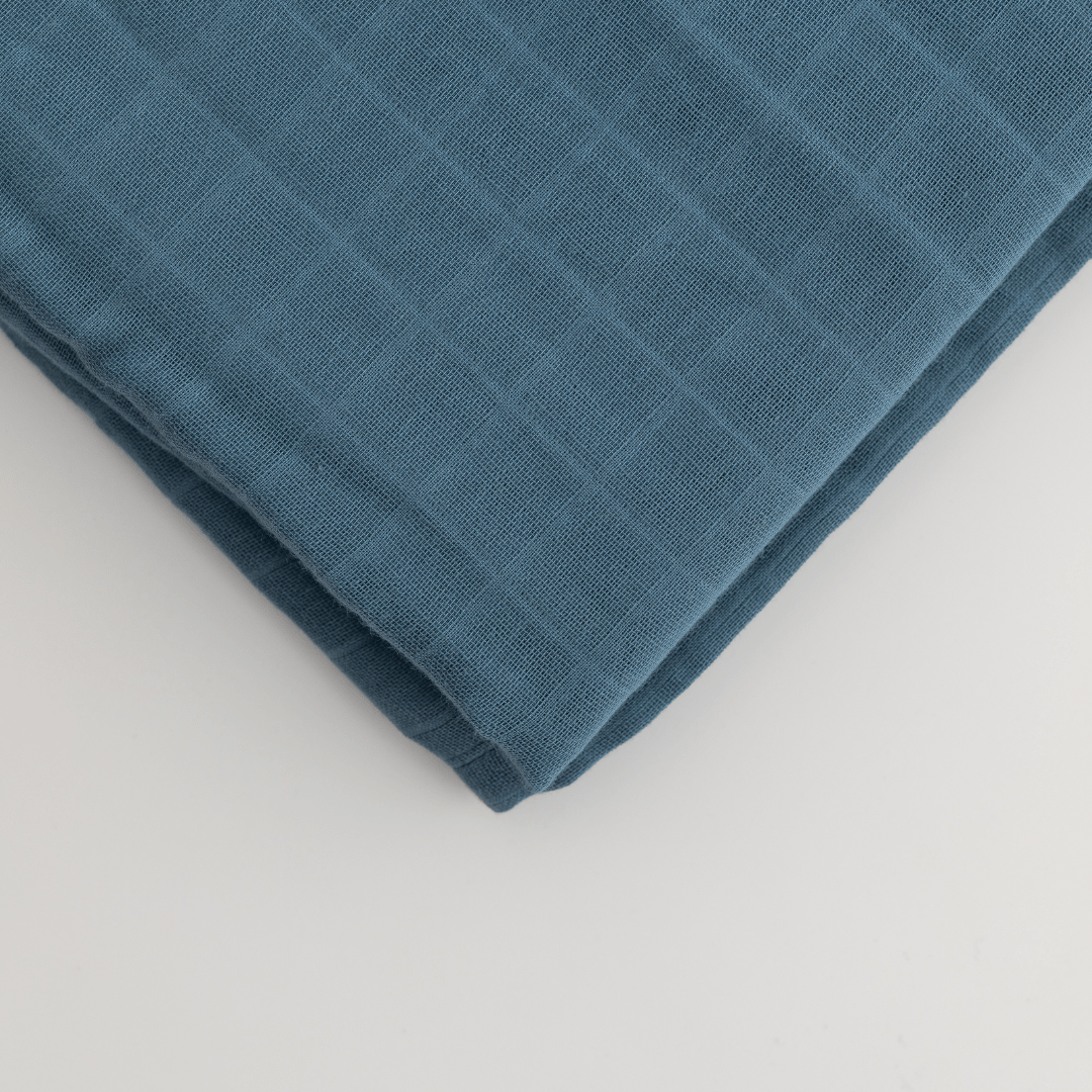 Zoey Swaddle Zoey Organic Muslin Swaddle + Comforter Combo (Blue Jay Colour)