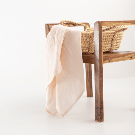 Zoey Swaddle Zoey Organic Muslin Swaddle + Comforter Combo (Blush Pink Colour)
