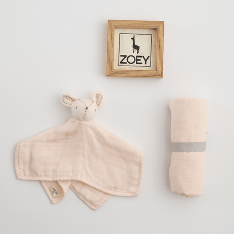 Zoey Swaddle Zoey Organic Muslin Swaddle + Comforter Combo (Blush Pink Colour)