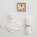 Zoey Swaddle Zoey Organic Muslin Swaddle + Comforter Combo (Milk White Colour)