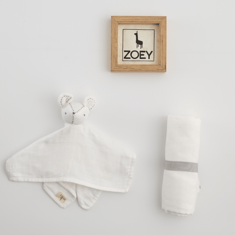Zoey Swaddle Zoey Organic Muslin Swaddle + Comforter Combo (Milk White Colour)