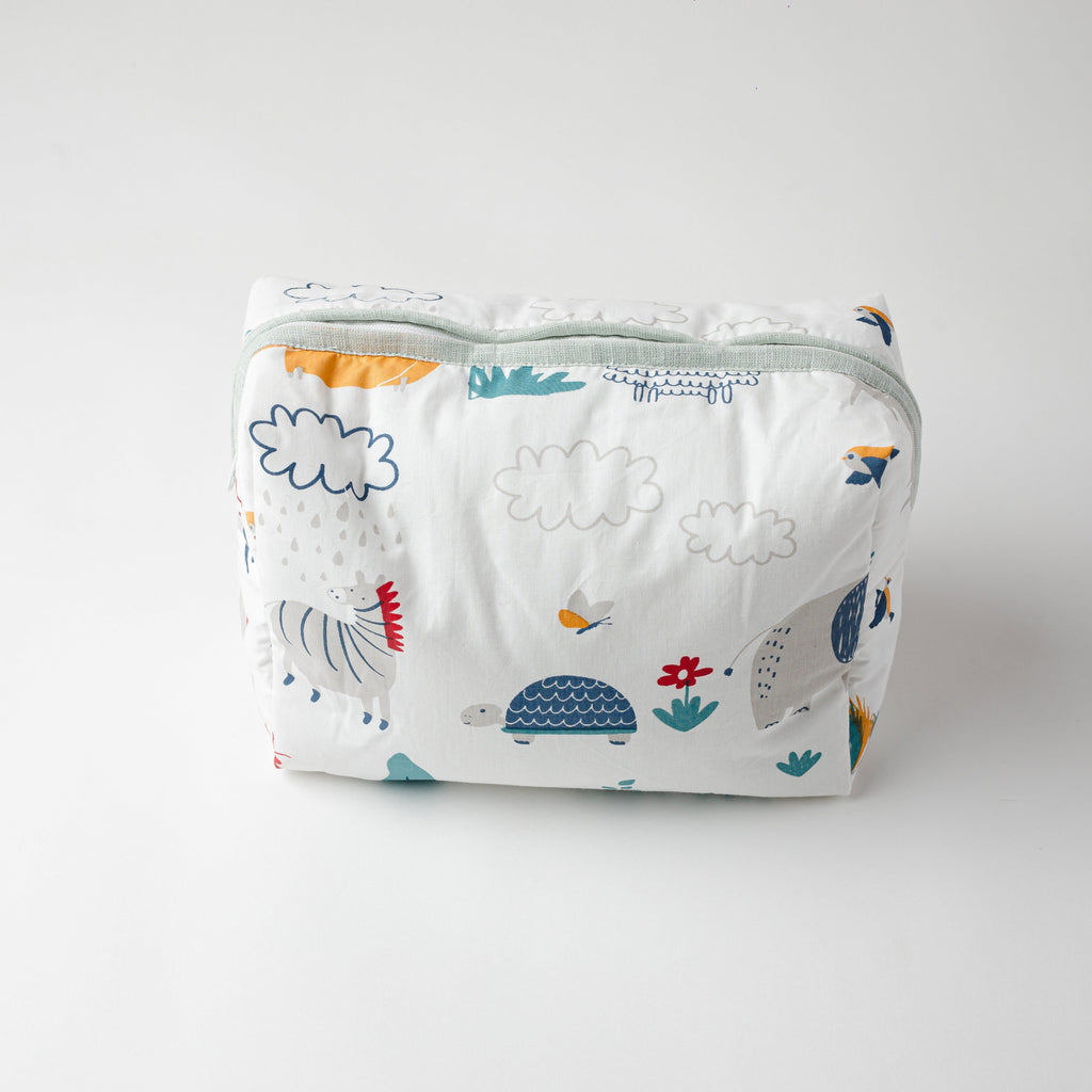 Zoey travel pouch Happy Animal Tribe Cotton Pouch