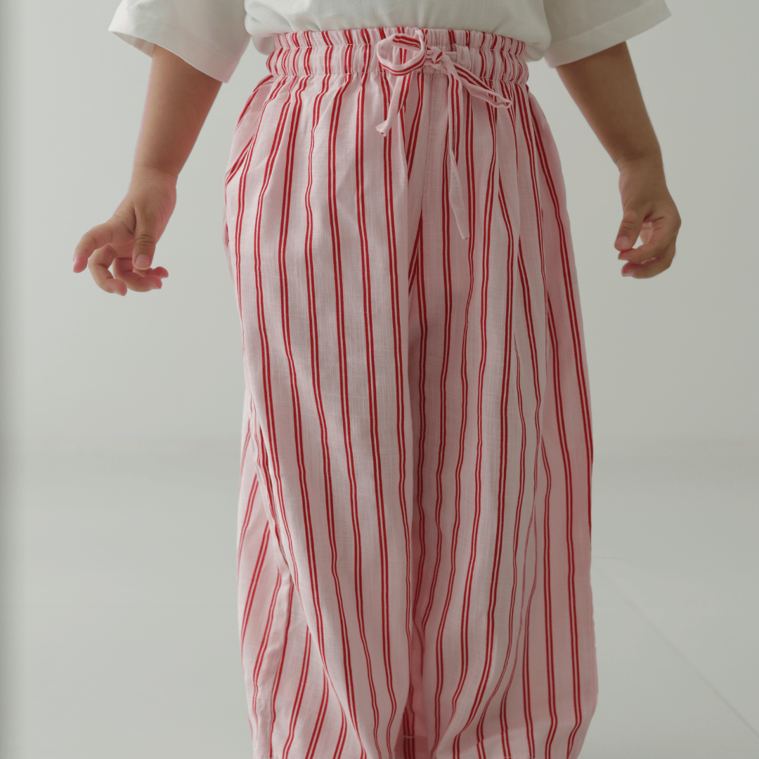 Zoey Tummy Pants Zoey Everyday Pants - Pink Lemonade (Premium Cotton)