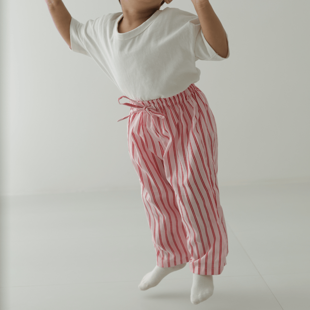 Zoey Tummy Pants Zoey Everyday Pants - Pink Lemonade (Premium Cotton)