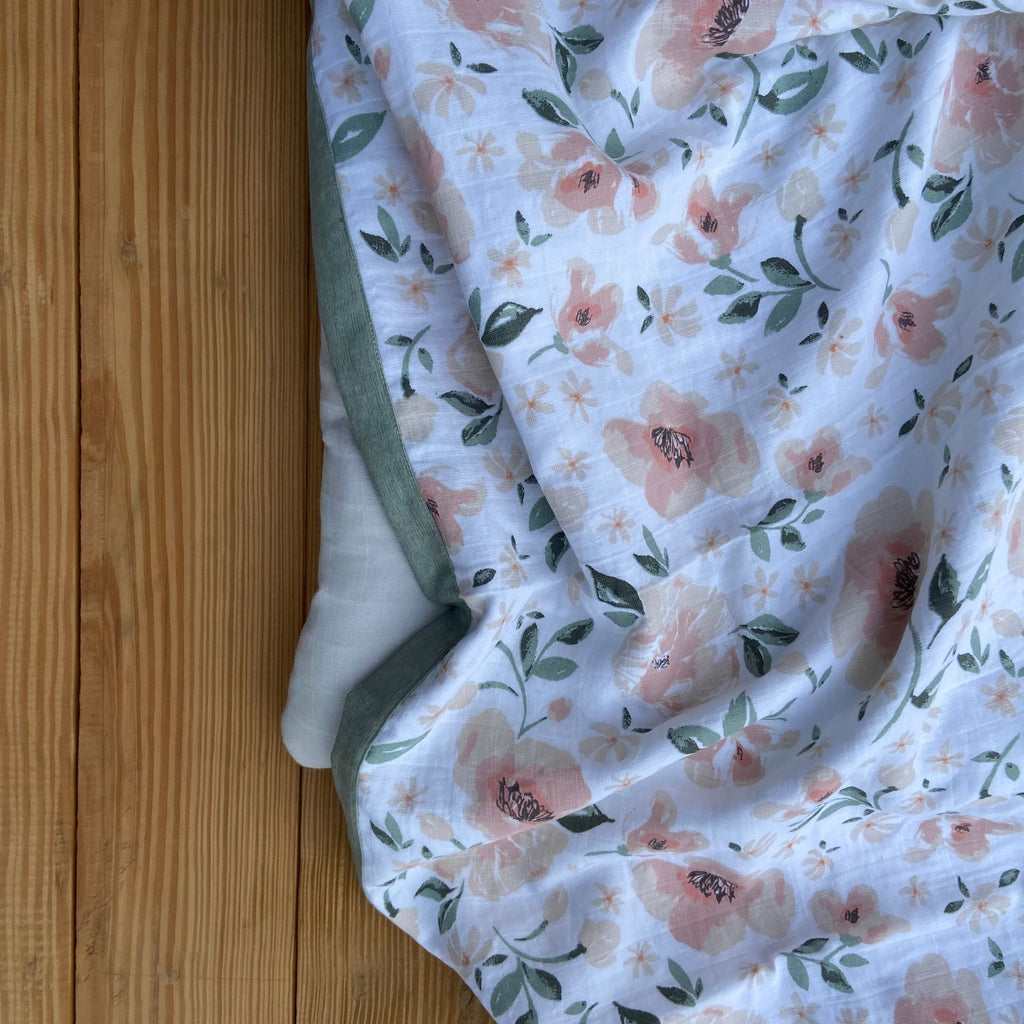 Zoey bedding set Becky Floral Mini Bedding Set (Organic Muslin 0-1 Years)