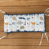 Zoey cot bumper Happy Animal Tribe Cot Bumper (Quilted Cotton)