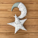 Zoey decor cushion Rustic Reindeer Moon & Star Duo