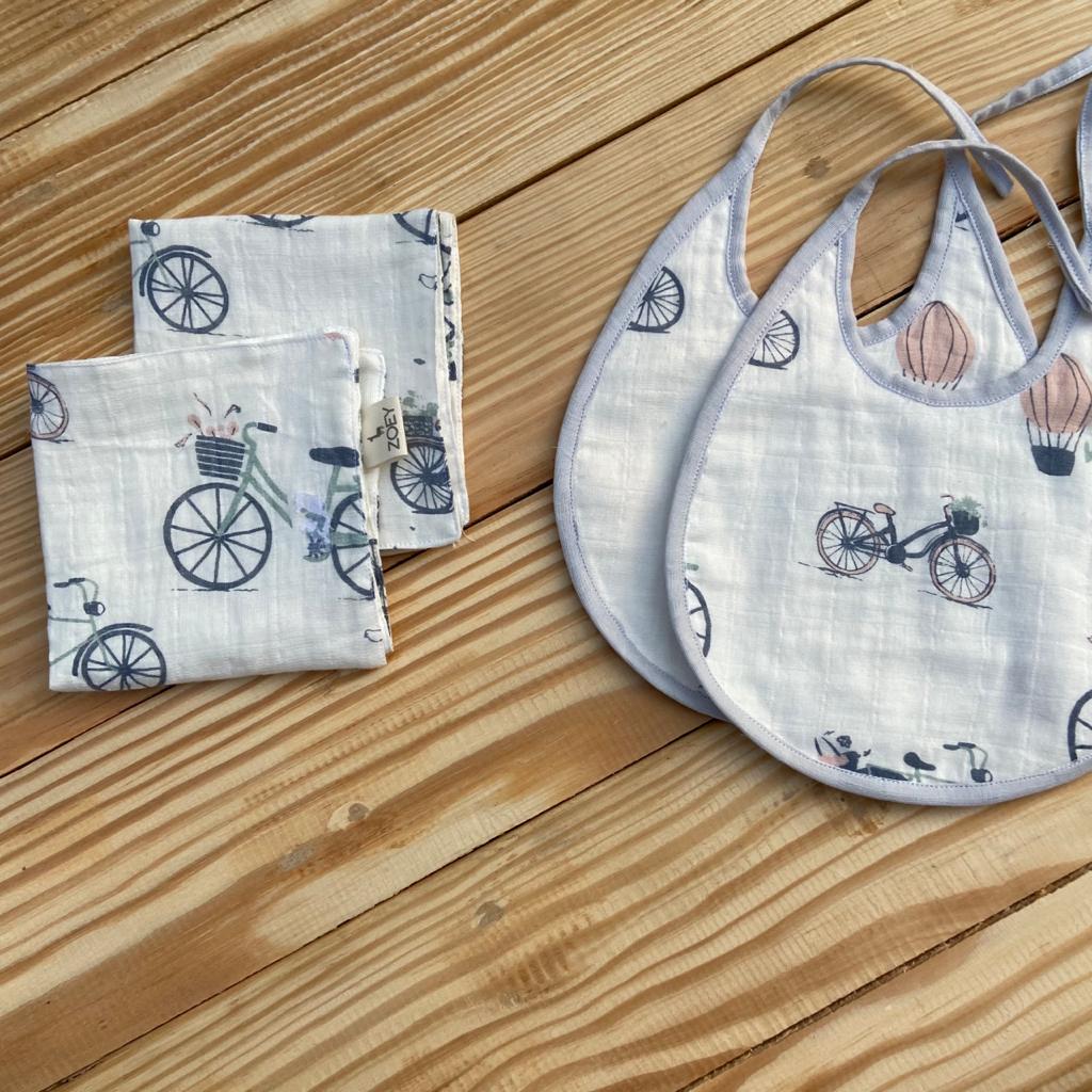 Zoey Muslin Bibs Bicycle Bibs & Napkins