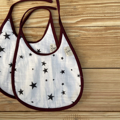 Zoey Muslin Bibs Shining Star Bibs