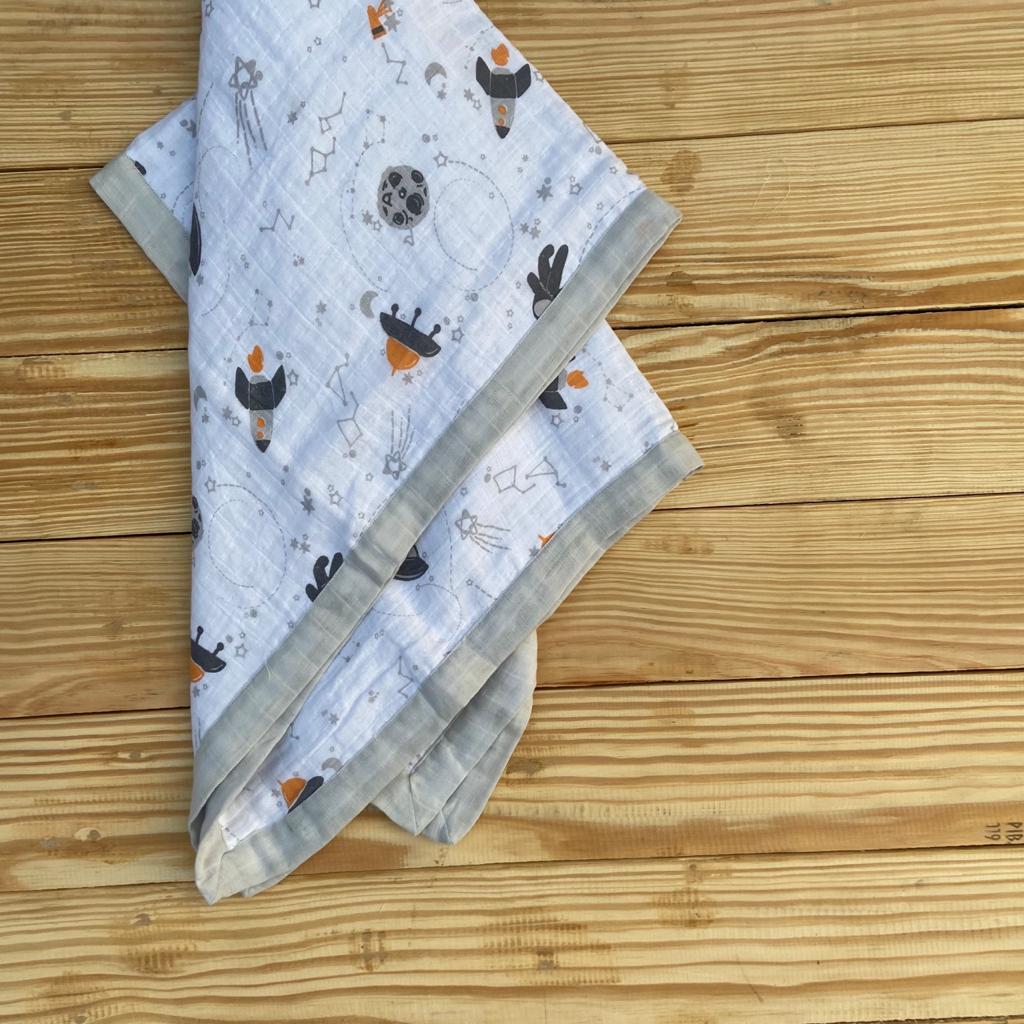 Zoey muslin blanket The Curious Astronaut Muslin Blanket (Dohar)