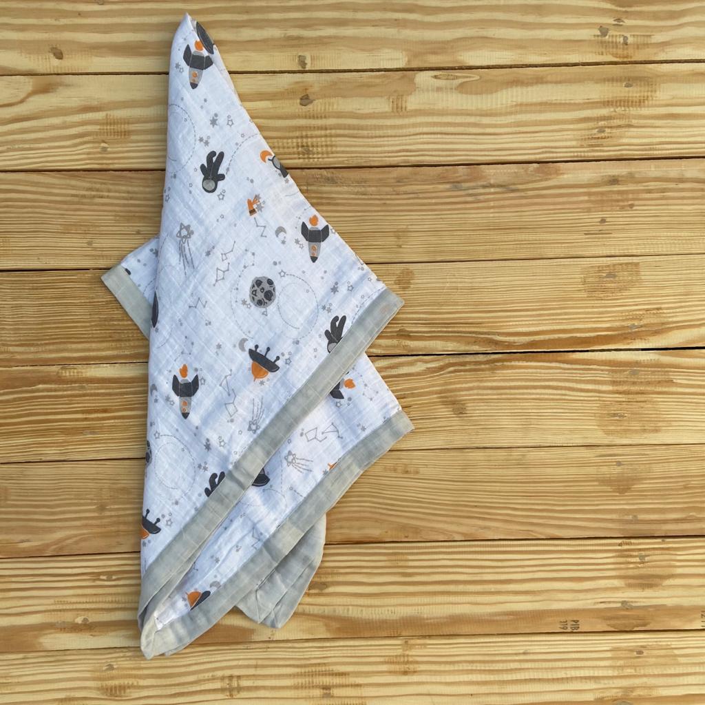 Zoey muslin blanket The Curious Astronaut Muslin Blanket (Dohar)