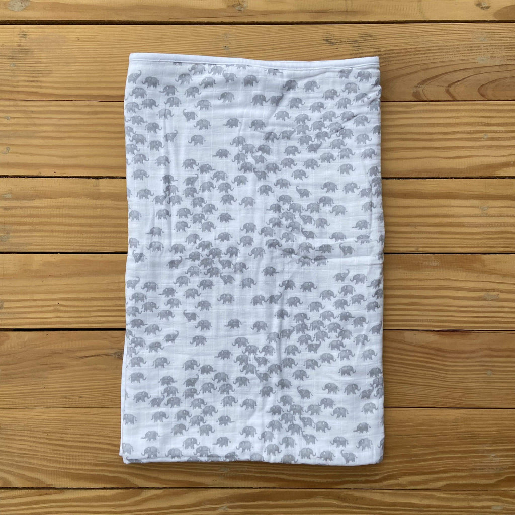 Zoey muslin blanket Trumpeting Elephants Muslin Blanket