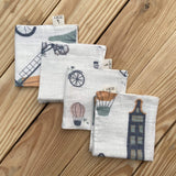 Zoey muslin napkins Amsterdam City Life Muslin Napkins