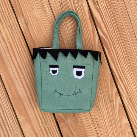 Zoey storage bin Frankenstein Halloween Candy Basket