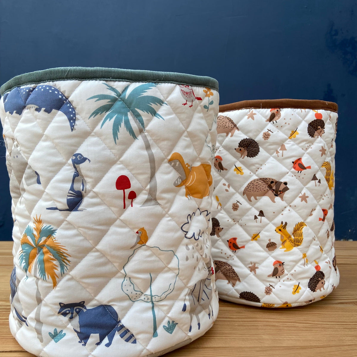 Quilted Storage Baskets Combo Zoey